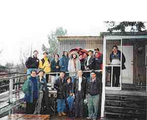 Chu (far left, back row) and Chinatown community leaders visit the Mount Currie reserve.