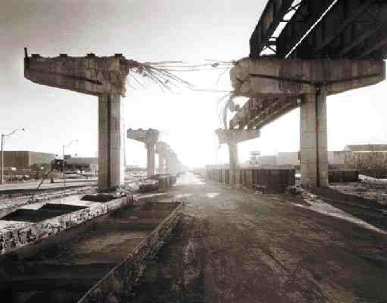 Photograph by Stewart Churchill. From a series on the Gardiner Expressway exhibited at the Ryerson Gallery in Toronto in November, with Brenda Liu.