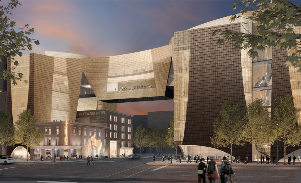 Artist's rendering of National Music Centre to be built in downtown Calgary.