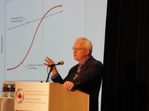 Kyle V. Davy speaking at the 2015 ACEC Leadership Summit in Niagara Falls, Ontario on June 12. 