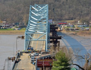 Milton-Madison Bridge Replacement project, Kentucky and Indiana. Photo: Walsh Construction/C. Gannon.