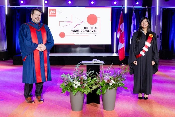Kathy Baig receives honorary doctorate