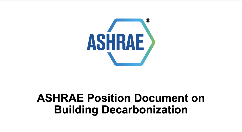 ASHRAE decarbonization document