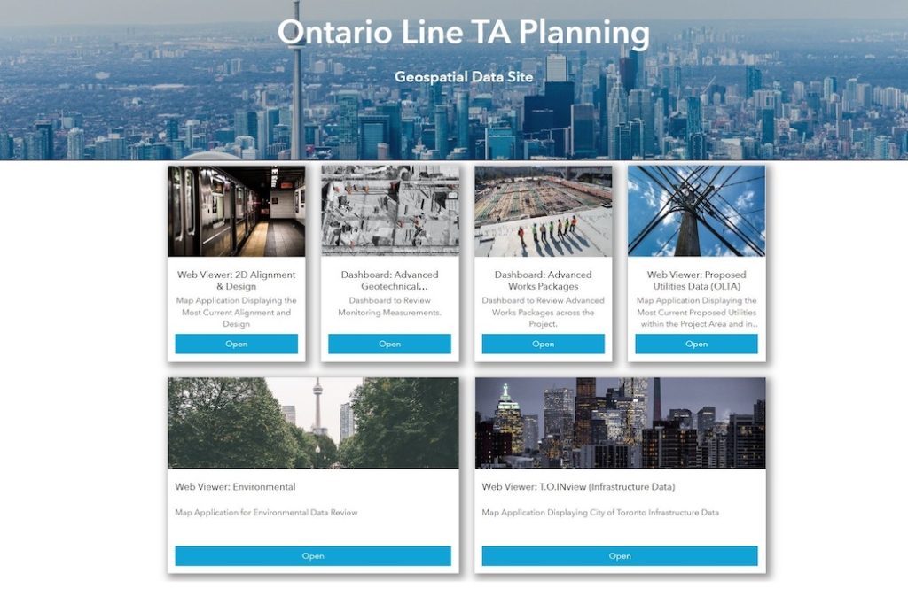 Ontario Line planning portal