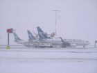 Snow at Calgary International Airport