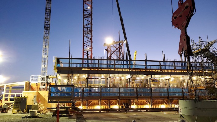 K3 Expansion – South Shaft Headframe construction