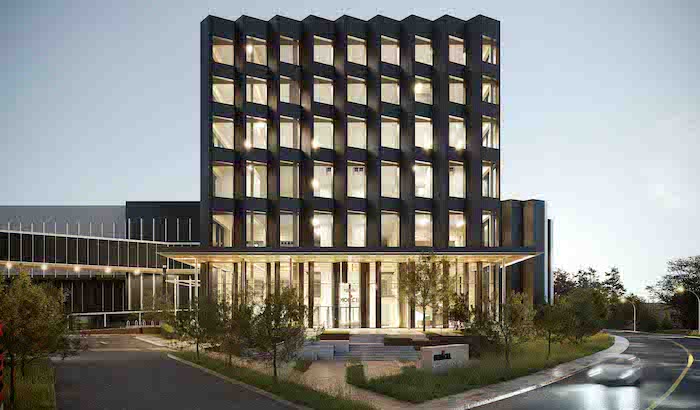 E-One Moli Energy mass-timber office building